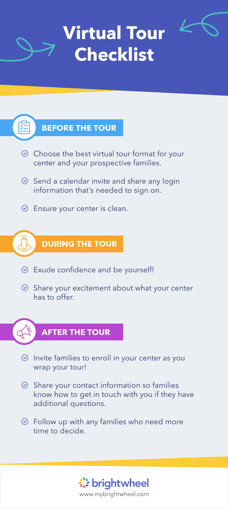 Childcare Center Virtual Tour Checklist
