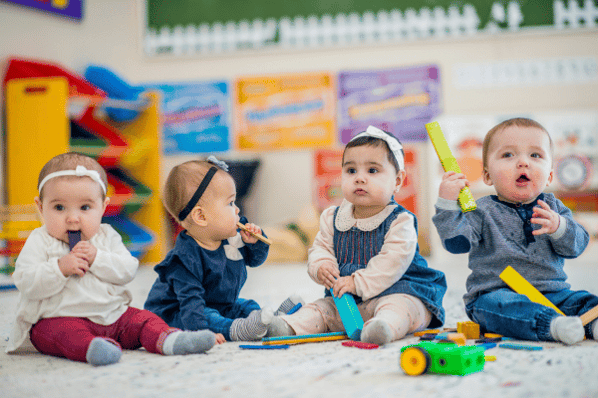 Babies at daycare